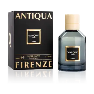Bottle and box of AntiQua Firenze Corami Eau de Parfum 100 ml