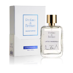 Bottle and box of Profumo di Firenze Latte e Mandorla Eau de Parfum 100 ml